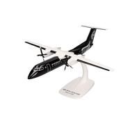 herpa Miniatura del avión Air New Zealand DHC-8-300 - All Black Livery - Snap-Fit, Escala 1/100, Modelo prefabricado, maqueta de colleción, modelismo, Avion con Soporte, Figura plástico