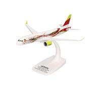 Herpa Snap-Fit avión en Miniatura airBaltic Airbus A220-300 50th A220 - YL-ABX, Miniatura a Escala 1:200, Pieza de colección, Modelo con Base, plástico