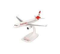 herpa Miniatura del avión Austrian Airlines Airbus A320 - OE-LBL Ausseerland” - Snap-Fit, Escala 1/200, Modelo prefabricado, maqueta de colleción, modelismo, Avion con Soporte, Figura plástico