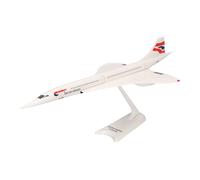 Herpa Miniatura del avión Boeing British Airways Aérospatiale-BAC Concorde - Snap-Fit, Escala 1/200, Modelo prefabricado, maqueta de colleción, modelismo, Avion con Soporte, Figura plástico