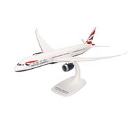 herpa Miniatura del avión British Airways Boeing 787-9 Dreamliner - Snap-Fit, Escala 1/200, Modelo prefabricado, maqueta de colleción, modelismo, Avion con Soporte, Figura plástico