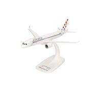Herpa Snap-Fit avión en Miniatura Croatia Airlines Airbus A220-300 - 9A-Cae Zagreb, Miniatura a Escala 1:200, Pieza de colección, Modelo con Base, plástico