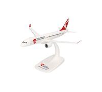 Herpa Miniatura del avión CSA Czech Airlines Airbus A220-300, Escala 1/200 - Snap-Fit, maqueta de colección, modelismo, avión con Soporte, Figura plástico