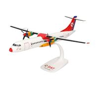 Herpa Miniatura del avión DAT ATR-72-200 - Snap-Fit, Escala 1/100, Modelo prefabricado, maqueta de colección, modelismo, avión con Soporte, Figura plástico