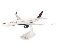 Herpa Miniatura del avión Delta Air Lines Airbus A330-900 Neo - Snap-Fit, Escala 1/200, Modelo prefabricado, maqueta de colleción, modelismo, Avion con Soporte, Figura plástico