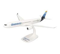 Herpa Miniatura del avión Discover Airlines Airbus A330-300 - Snap-Fit, Escala 1/200, Modelo prefabricado, maqueta de colección, modelismo, avión con Soporte, Figura plástico
