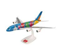 herpa Miniatura del avión Emirates Airbus A380 “Destination Dubai” - Snap-Fit, Escala 1/200, Modelo prefabricado, maqueta de colleción, modelismo, Avion con Soporte, Figura plástico