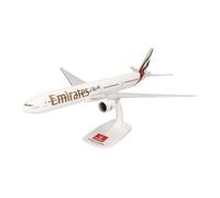 Herpa Avión en Miniatura Snap-Fit Emirates Boeing 777-300ER 2023, Miniatura a Escala 1:200, Pieza de colección, Modelo con Base, Plástico