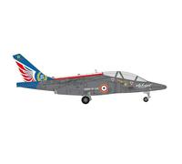 Herpa Miniatura del avión French Air Force Alpha Jet E - 705-RR, Escala 1/72, Modelo prefabricado, maqueta de colleción, modelismo, Avion con Soporte, Figura Metal