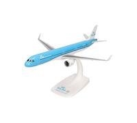 Herpa Miniatura del avión KLM Airbus A321neo, Escala 1/200 - Snap-Fit, maqueta de colección, modelismo, avión con Soporte, Figura plástico