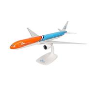 herpa Miniatura del avión KLM Boeing 777-300ER Orange Pride - PH-BVA - Snap-Fit, Escala 1/200, Modelo prefabricado, maqueta de colleción, modelismo, Avion con Soporte, Figura plástico