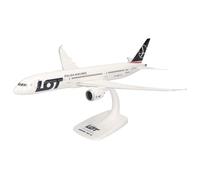 Herpa Miniatura del avión Lot Polish Airlines Boeing 787-9 Dreamliner - Snap-Fit, Escala 1/200, Modelo prefabricado, maqueta de colleción, modelismo, Avion con Soporte, Figura plástico