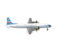 Herpa Miniatura del avión Lot Polish Airlines Ilyushin IL-18 (Colores Originales), Escala 1:500, Modelo prefabricado, maqueta de colleción, modelismo, Avion sin Soporte, Figura Metal