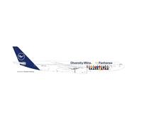 Herpa 537216-1/500 Lufthansa A330 Fanhansa - Diversidad Wins - D-Aikq - Nuevo
