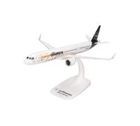 Herpa Miniatura del avión Lufthansa Airbus A321neo Help Alliance - Snap-Fit, Escala 1:200, Modelo prefabricado, maqueta de colleción, modelismo, Avion con Soporte, Figura plástico