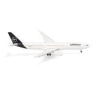 Herpa Miniatura del avión Lufthansa Airbus A330-300, Escala 1/500, Modelo prefabricado, maqueta de colleción, modelismo, Avion sin Soporte, Figura Metal