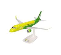Herpa Miniatura del avión S7 Airlines Embraer E170 - Snap-Fit, Escala 1/100, Modelo prefabricado, maqueta de colleción, modelismo, Avion con Soporte, Figura plástico