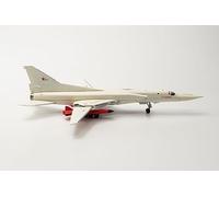 herpa Miniatura del avión Tupolev TU-22M3M Backfire, M3M Prototype - RF-94267, Escala 1/200, Modelo prefabricado, maqueta de colleción, modelismo, Avion con Soporte, Figura Metal