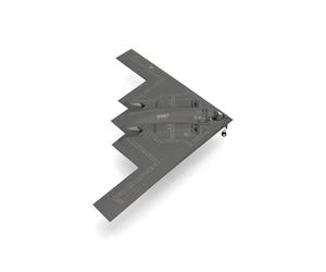 Herpa Miniatura del avión U.S. Air Force Northrop Grumman B-2A Spirit 393rd Bomb Squadron Tigers, Escala 1/200, Military,Modelo prefabricado, maqueta de colleción, modelismo, Figura Metal