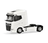 Herpa Miniatura del camión DAF XG Facelift Cabeza tractora 2 Ejes, Blanco, Escala 1/87, maqueta de colleción, modelismo, Modelo aleman, Figura plástico