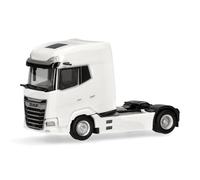 Herpa Miniatura del camión DAF XG+ Facelift Cabeza tractora 2 Ejes, Blanco, Escala 1/87, maqueta de colleción, modelismo, Modelo aleman, Figura plástico