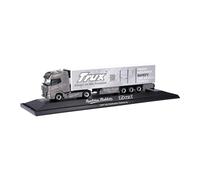 herpa Miniatura del camión DAF XG Semirremolque frigorífico Sven Raddatz/TRUX (Niedersachsen/Jork, Escala 1/87, maqueta de colleción, modelismo, Modelo aleman, Figura plástico