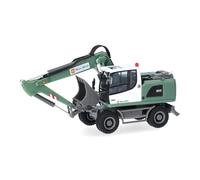 Herpa Miniatura del camión Liebherr Mobilbagger A920 MAX Wild (Baden-Württemberg/Berkheim), Escala 1/87, maqueta de colleción, modelismo, Modelo aleman, Figura plástico