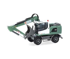 Herpa Miniatura del camión Liebherr Mobilbagger A920 MAX Wild (Baden-Württemberg/Berkheim), Escala 1/87, maqueta de colleción, modelismo, Modelo aleman, Figura plástico