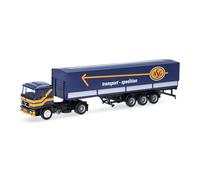 Herpa Miniatura del camión Man F90 tráiler Lona ASG (Suecia), Escala 1/87, maqueta de colección, modelismo, Modelo alemán, Figura plástico