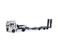 Herpa Miniatura del camión Man TGX GM tractora con semirremolque semibajo Sikora/Trucker Babe Cindy, Escala 1:87, maqueta de colleción, modelismo, Modelo aleman, Figura plástico