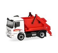 Herpa Miniatura del camión Mercedes-Benz Actros M 08 camión volquete Intercambiable Meiller AK12 Circus Charles Knie, Escala 1/87, maqueta de colección, modelismo, Modelo alemán, Figura plástico