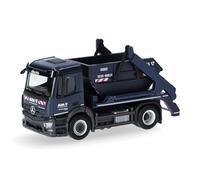 Herpa Miniatura del camión Mercedes-Benz Actros S volquete basculante AK12 Alba, Escala 1/87, maqueta de colleción, modelismo, Modelo aleman, Figura plástico