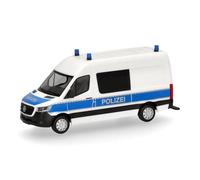 Herpa Miniatura del camión Mercedes-Benz Sprinter 18 Halbbus Hochdach Polizei Nordrhein-Westfalen/Brandermittler, Escala 1/87, maqueta de colleción, modelismo, Modelo aleman, Figura plástico