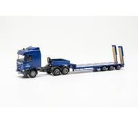 Herpa Miniatura del camión Scania CR ND de Cama semirrebajada Servicio Técnico de Defensa para Armas y Municiones, Escala 1/87, maqueta de colleción, modelismo, Modelo aleman, Figura plástico