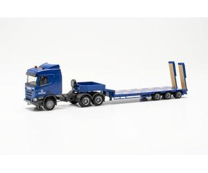 Herpa Miniatura del camión Scania CR ND de Cama semirrebajada Servicio Técnico de Defensa para Armas y Municiones, Escala 1/87, maqueta de colleción, modelismo, Modelo aleman, Figura plástico
