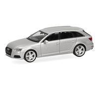Herpa Miniatura del Coche Audi A4 Avant, Plata Hielo, Escala 1/87, maqueta de colleción, modelismo, Modelo aleman, Figura plástico