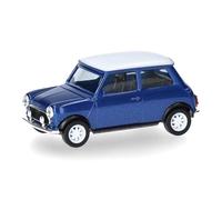 Herpa Miniatura del Coche Mini Cooper Volante a la Derecha, Azul thaiti, Escala 1/87, maqueta de colección, modelismo, Modelo alemán, Figura plástico