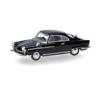 Herpa Miniatura del Coche NSU Sport Prinz, Negro, Escala 1:87, maqueta de colección, modelismo, diseñado en Alemania, Figura de plástico