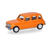 Herpa Miniatura del Coche Renault R4, Escala 1/87, maqueta de colección, modelismo, Modelo alemán, Figura plástico, Naranja andalou