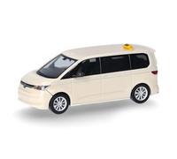 Herpa Miniatura del Coche VW Multivan Taxi, Escala 1/87, maqueta de colleción, modelismo, Modelo aleman, Figura plástico