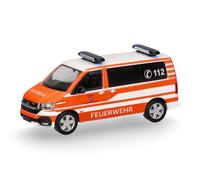 Herpa Miniatura del Coche VW T6.1 MTW Feuerwehr Ransbach-Baumbach, Escala 1/87, maqueta de colleción, modelismo, Modelo aleman, Figura plástico