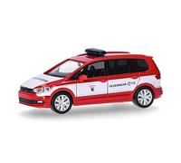 herpa Miniatura del Coche VW Touran Feuerwehr Nürnberg, Escala 1/87, maqueta de colleción, modelismo, Modelo aleman, Figura plástico