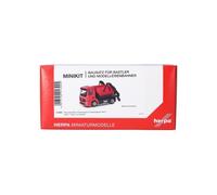 herpa Kit de Modelo MiniKit Mercedes-Benz Actros S volquete AK12, Miniatura a Escala 1:87, Pieza de colección, Kit para modelismo, plástico, Color: Rojo.
