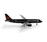 herpa Modelo de avión Airbus A320 Air Canada Jetz, Miniatura a Escala 1:500, Artículo de colección, Modelo sin Soporte, Metal