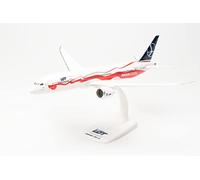 Herpa Modelo de avión Boeing 787-9 Lot Polish Airlines Proud of Poland‘s Independence Escala 1:200 - Snap-Fit, Pieza de coleccionista, avión con Soporte de plástico