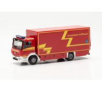 Herpa Modelo de camión Caja Mercedes-Benz Atego '13 "Branddirektion Stuttgart, Fiel al Original a Escala 1:87, Modelo de camión, modelismo, Made in Germany, Modelo de camión de plástico