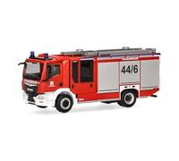 herpa Modelo de camión Man TGM CC Z-Cab Bundeswehr/Bomberos, Miniatura a Escala 1:87, Pieza de colección, Fabricado en Alemania, plástico