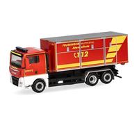 herpa Modelo de camión Man TGX XL Euro6C, Cargador Intercambiable de Bomberos Wuppertal (Renania del Norte-Westfalia/Wuppertal), vehículo de Emergencia, Modelo de vehículo en Miniatura a Escala 1:87,
