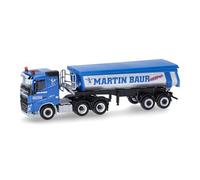 herpa Modelo de camión Volvo FH FD con volquete de termostato Martin Baur (Baden-Württemberg/Ertingen-Binzwangen), Miniatura a Escala 1:87, Artículo de colección, Plástico