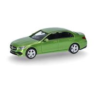 herpa Modelo de Coche Mercedes-Benz Clase C Berlina, Green Hell, Miniatura a Escala 1:87, Pieza de colección, Fabricado en Alemania, Modelo de plástico